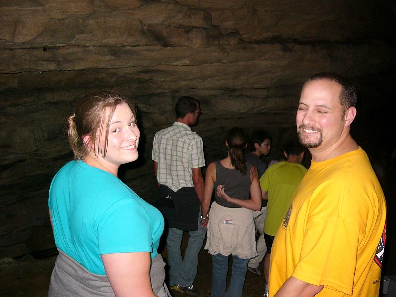 Andrea and Dennis just inside the cave.JPG